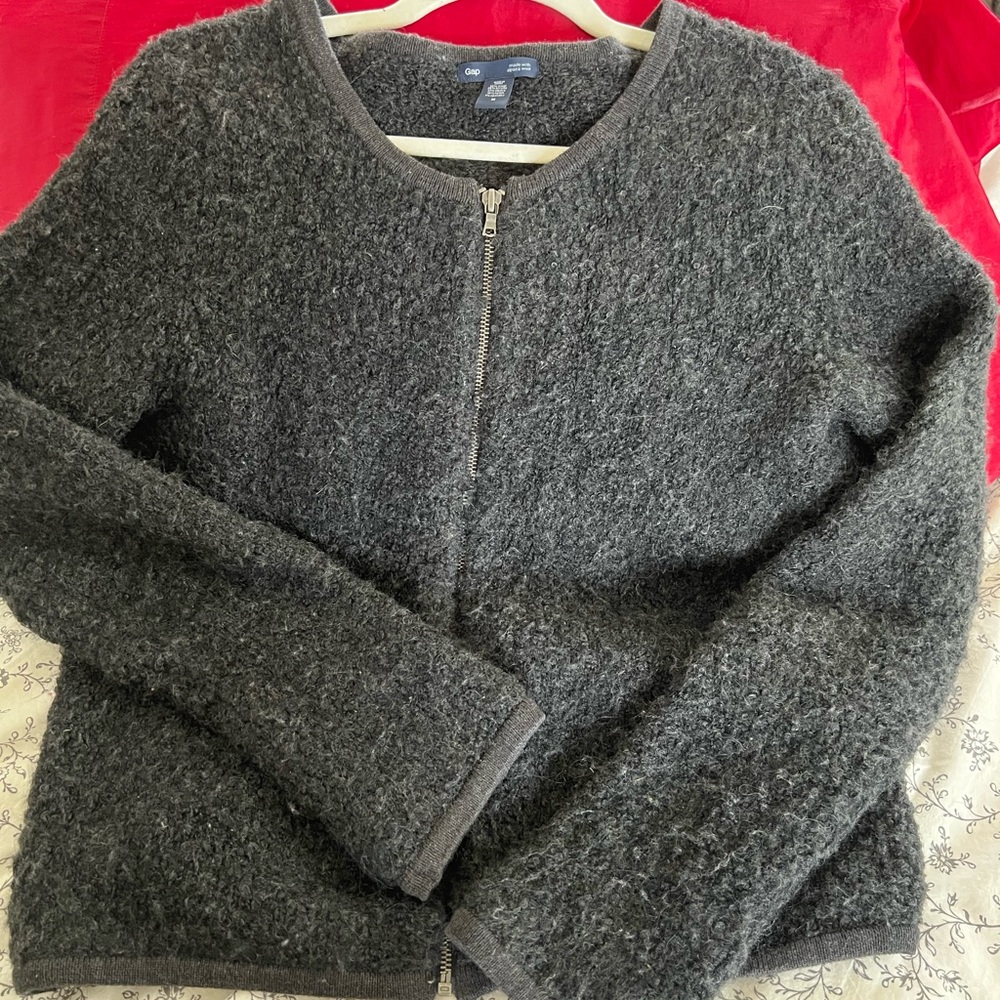 Boucle Angora Blend Cardigan